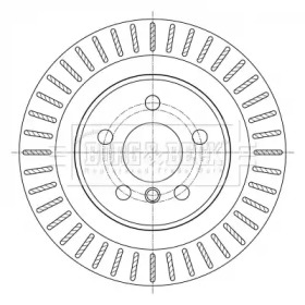 BORG & BECK bbd5383 -  Тормозной диск